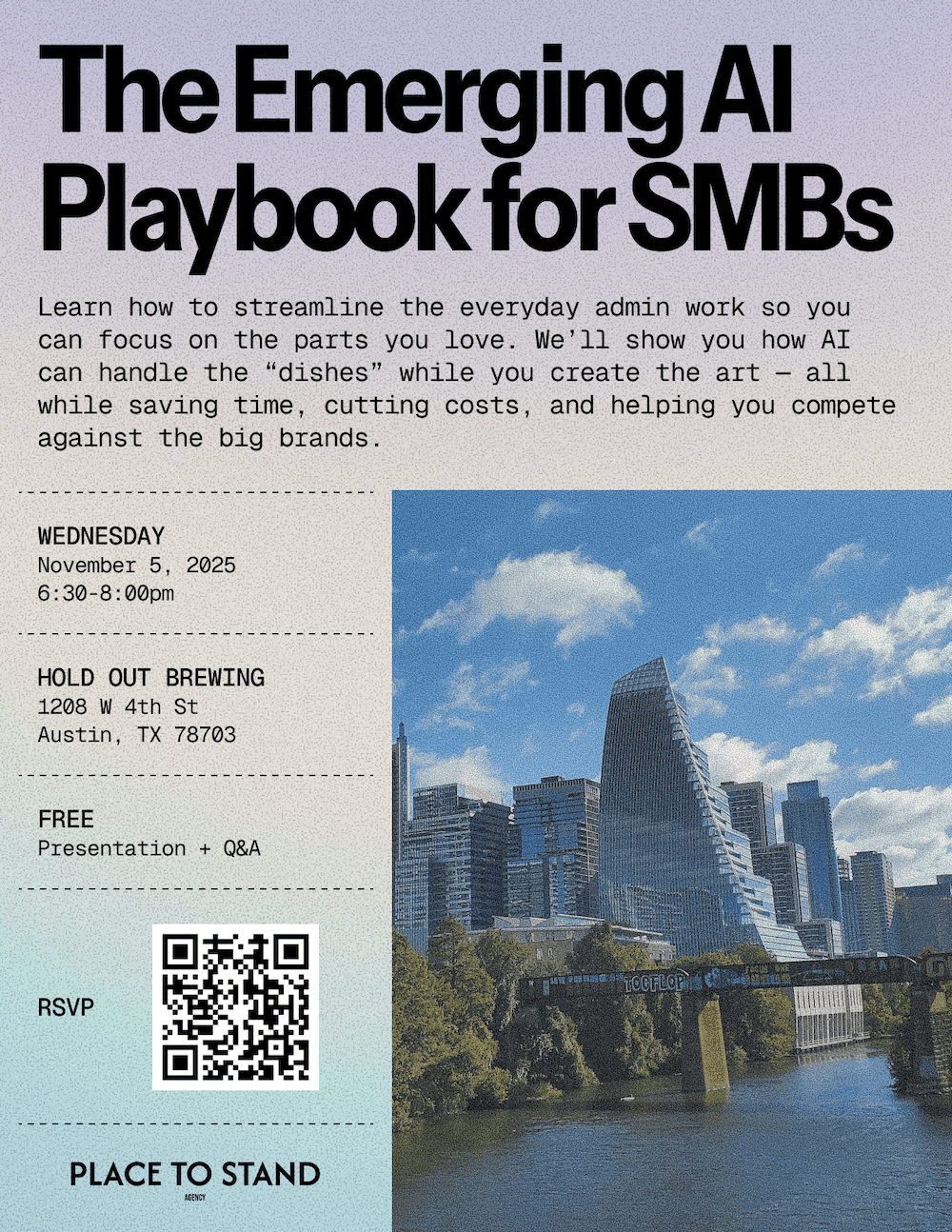 Place to Stand AI Playbook flyer